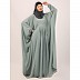 Fashionable Pleated Kaftan abaya-Sky Blue Fashionable Pleated Kaftan abaya-Sky Blue